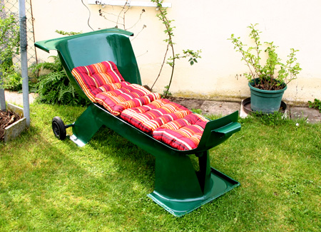 Badewannen-Liege-Sitz-Bank Alte Badewanne