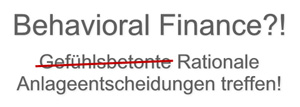 Behavioral Finance Analyse