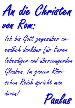 Paulus Dank für die Römer