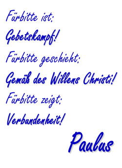 Fürbitte