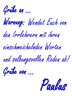 Grüße und Warnung