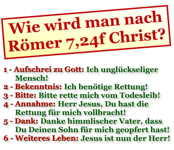 So wird man Christ!