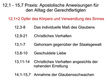 Römer 12,1+2 Hingabe