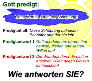Gottes Predigt ohne Worte