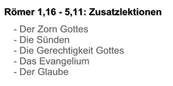 Zusatzlektionen