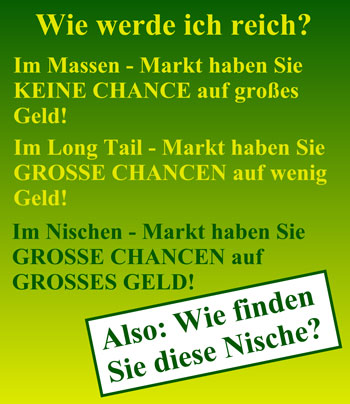 Geld verdienen mit der Nische